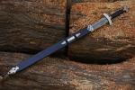 Damascus Viking Black Sword with Scabbard