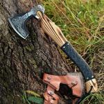 Custom High Carbon Steel Viking Axe 17.5 Inch