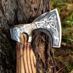 Custom High Carbon Steel Viking Axe 17.5 Inch