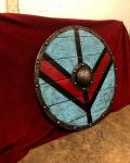 Viking Wooden Round Shield with Heavy Metal Fittings