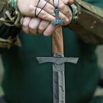 Custom Viking Sword 31" Forged Damascus Steel