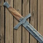 Custom Viking Sword 31" Forged Damascus Steel