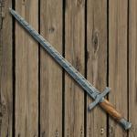 Custom Viking Sword 31" Forged Damascus Steel