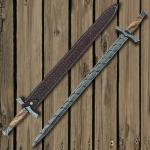 Custom Viking Sword 31" Forged Damascus Steel