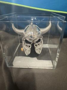 Modern .999 Silver Viking Helmet Decoration