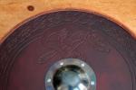 27" Leather Viking Shield for LARP Adventures