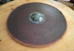 27" Leather Viking Shield for LARP Adventures