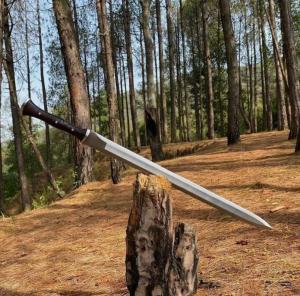 Custom Carbon Steel Tactical Viking Hunting Sword