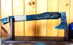 Hand Forged Viking Axe with Leather Sheath