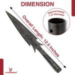 Viking Throwing Spear Head - Hand-Forged Replica