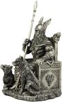Odin The Allfather Sitting on Throne Statue
