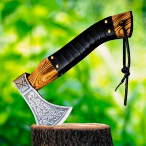 Custom Carbon Steel Viking Tomahawk Axe
