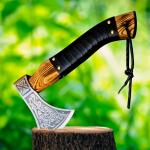 Custom Carbon Steel Viking Tomahawk Axe