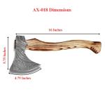 Handmade Viking Axe 16" Damascus Steel Hatchet
