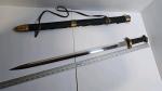 39" Viking Sword with Leather Wrapped Handle