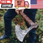 38" Two-Handed Viking Bearded Battle Axe