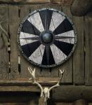 24" Viking Wooden Shield with Heavy Metal Fittings