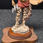 Viking Warrior Figurine with Shield and Axe