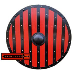 32 Inch Red Viking Ragnar Lothbrok Steel Shield