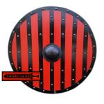 32 Inch Red Viking Ragnar Lothbrok Steel Shield