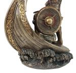 Viking Warrior Bronze Statue on Ship Prow