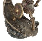 Viking Warrior Bronze Statue on Ship Prow