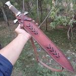 Viking Battle Ready Damascus Steel Short Sword