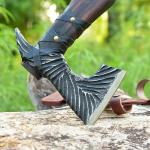 Viking Valhalla Carbon Steel Throwing Axe with Sheath