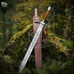 Damascus Steel Viking Sword - Hand-Forged, Sharp
