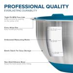 Viking Stainless Steel Mixing Bowl Set with Lids