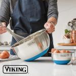 Viking Stainless Steel Mixing Bowl Set with Lids