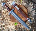 Viking Collectible Damascus Steel Sword Set