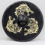 Viking Wooden Shield 30" with Metal Fittings