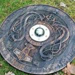 Wooden 24" Viking Shield - Norse Handmade Gift