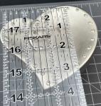 Heart-Shaped Silver Jewelry Box with Blue Lining