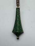 Heavy 830 Fine Norwegian Silver Enamel Spoon