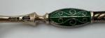 Heavy 830 Fine Norwegian Silver Enamel Spoon