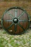 24" Brown Viking Shield for LARP and Decor