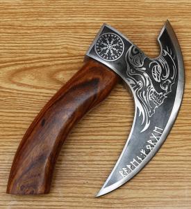 Viking Pizza Axe Cutter - Hand Forged Steel