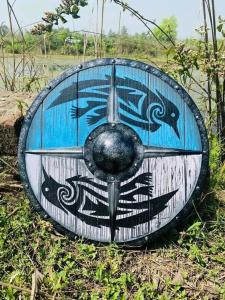 Ragnar Viking Battle-Ready Wooden Shield - 24