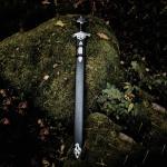 Personalized Damascus Steel Viking Sword for Cosplay