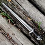 Personalized Damascus Steel Viking Sword for Cosplay