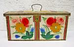 Hand-Painted Norwegian Rosemaled Tine Box