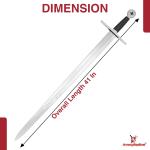 Knights Templar Sword with Carbon Steel Blade