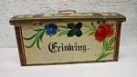 Hand-Painted Norwegian Rosemaled Tine Box