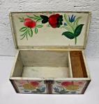 Hand-Painted Norwegian Rosemaled Tine Box