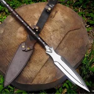 Personalized Carbon Steel Viking Spear Sword