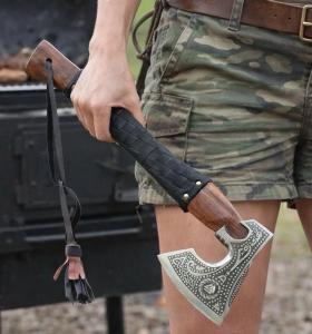 Personalized High Carbon Steel Viking Tomahawk Axe