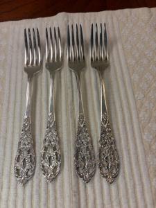Magnus AASE 40g Norwegian Silver Plate Forks 4-Pack