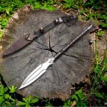 Personalized Carbon Steel Viking Spear Sword